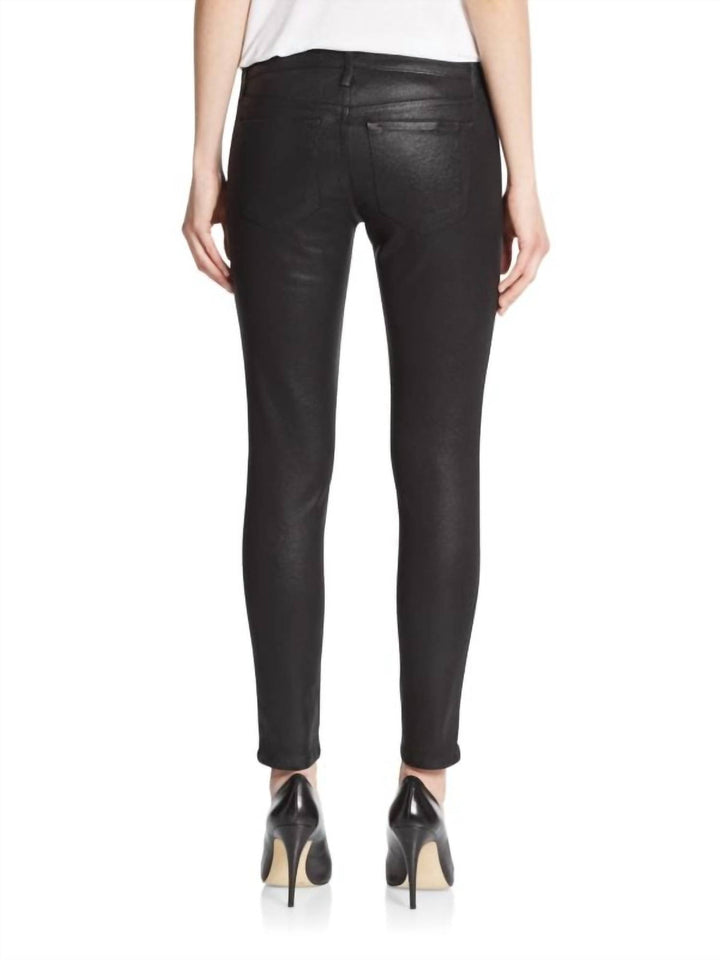 Joes - Vixen Sassy Skinny Ankle Coated Denim in Black Darley Color