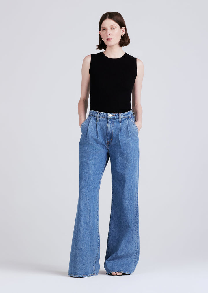 Derek Lam 10 Crosby - High Rise Pleated Trouser in Carlisle