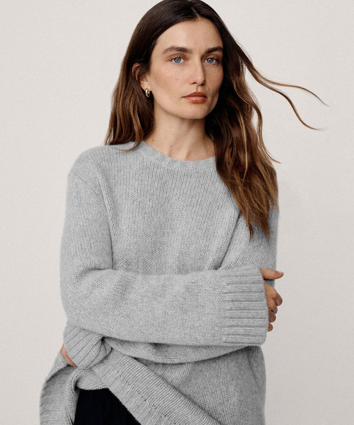 Jenni Kayne - Cashmere Amelia Crewneck in Grey