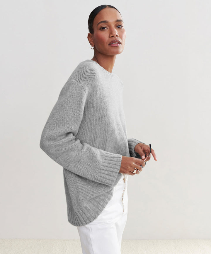 Jenni Kayne - Cashmere Amelia Crewneck in Grey