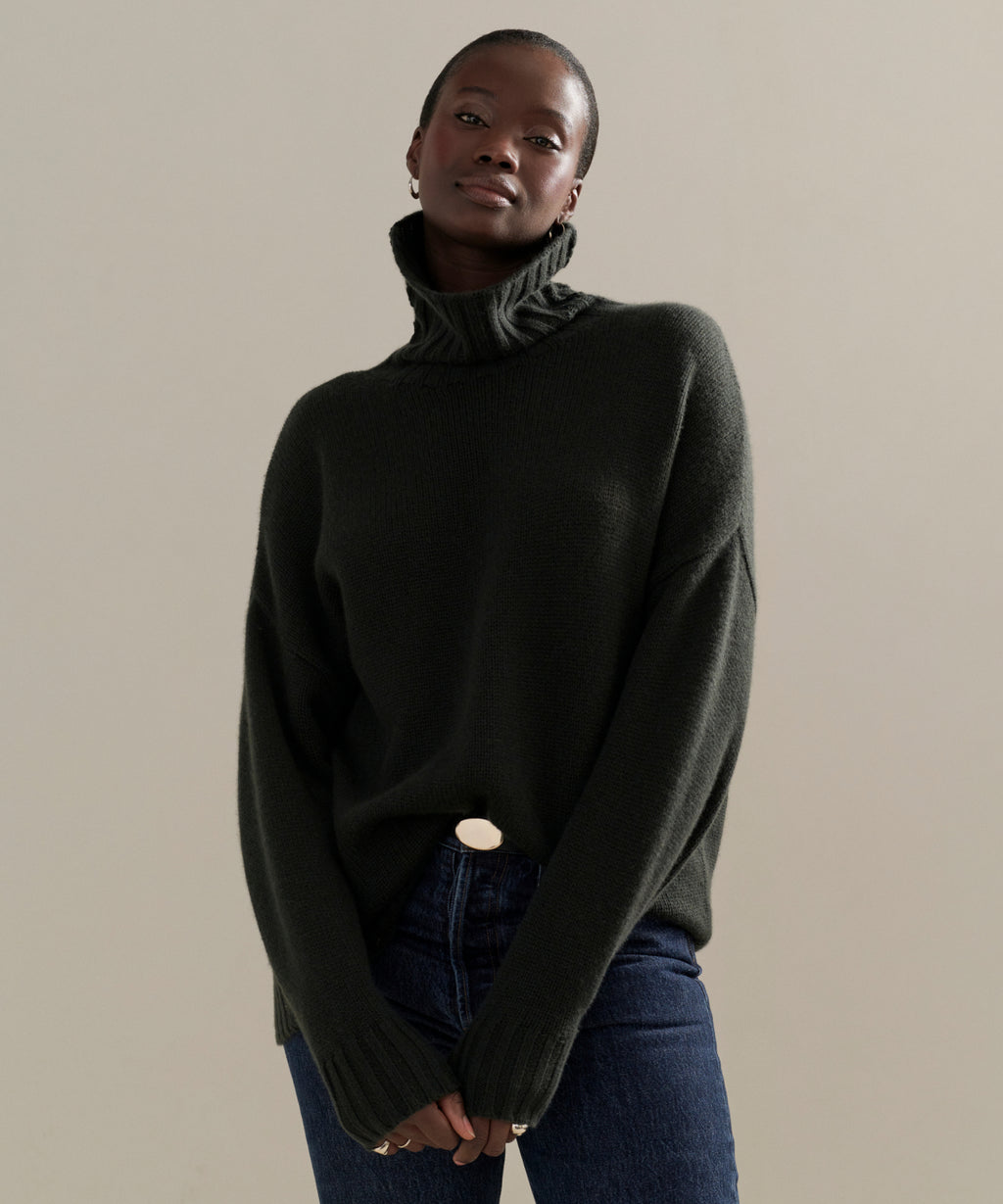 Jenni Kayne - Cashmere Porter Turtleneck in Forest