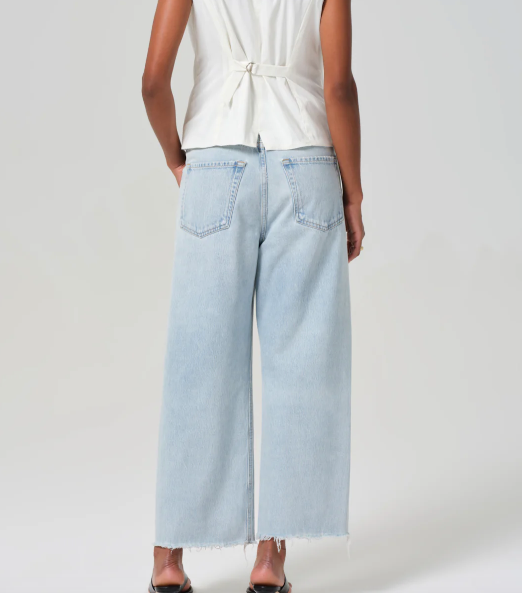 CITIZENS OF HUMANITY - Ayla Raw Hem Crop in Sailor Jeans