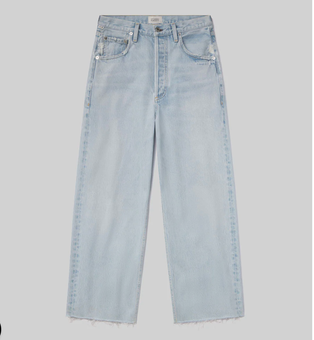 CITIZENS OF HUMANITY - Ayla Raw Hem Crop in Sailor Jeans