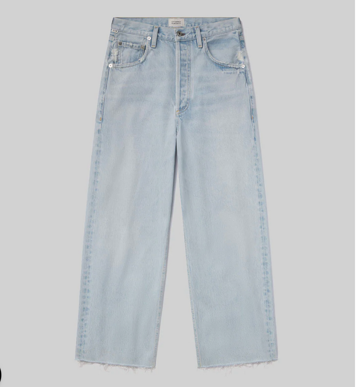 CITIZENS OF HUMANITY - Ayla Raw Hem Crop in Sailor Jeans