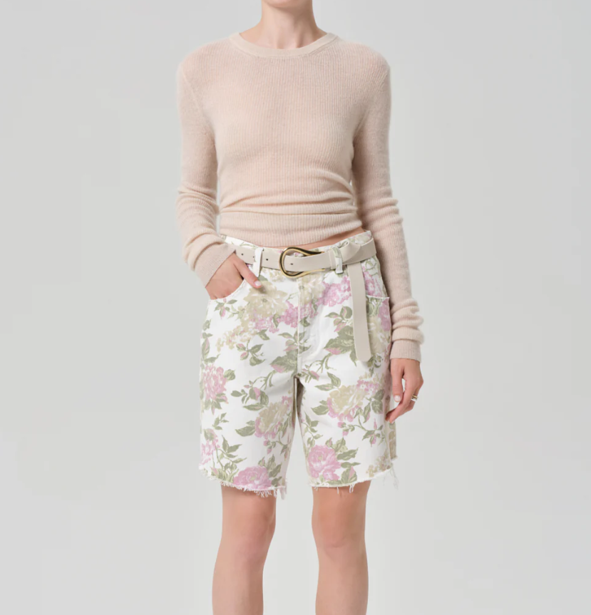 CITIZENS OF HUMANITY - Ayla Short in English Rose Denim Shorts
