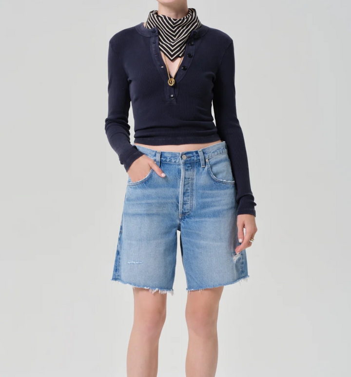 CITIZENS OF HUMANITY - Ayla Short in Sparrow Denim Shorts