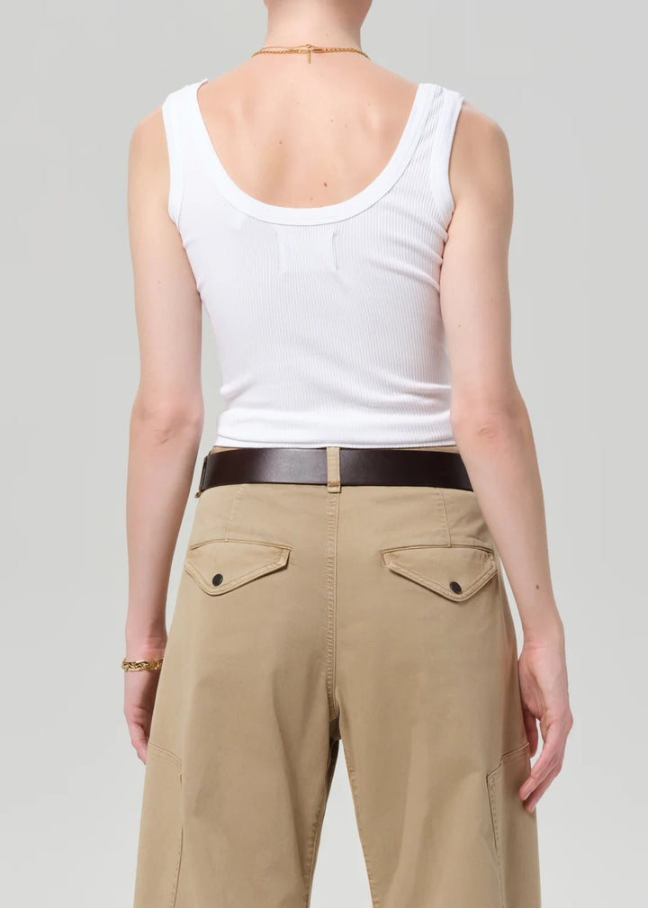 CITIZENS OF HUMANITY - Faye Tank in White Tank Top