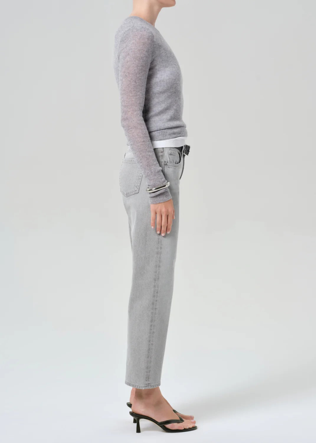 CITIZENS OF HUMANITY - Faye Vintage Straight in Quartz Grey Jeans