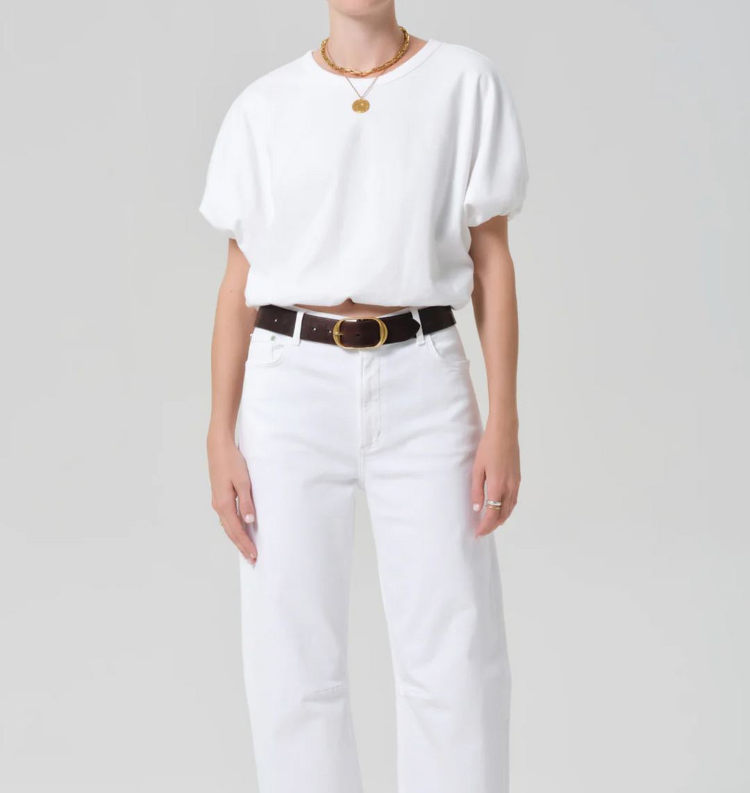 CITIZENS OF HUMANITY - Gia Bubble Tee in Soft White T-Shirts