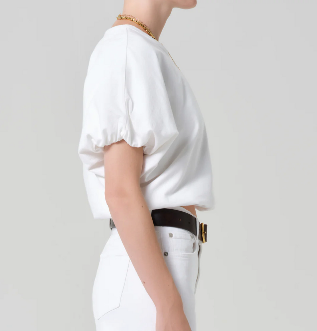 CITIZENS OF HUMANITY - Gia Bubble Tee in Soft White T-Shirts