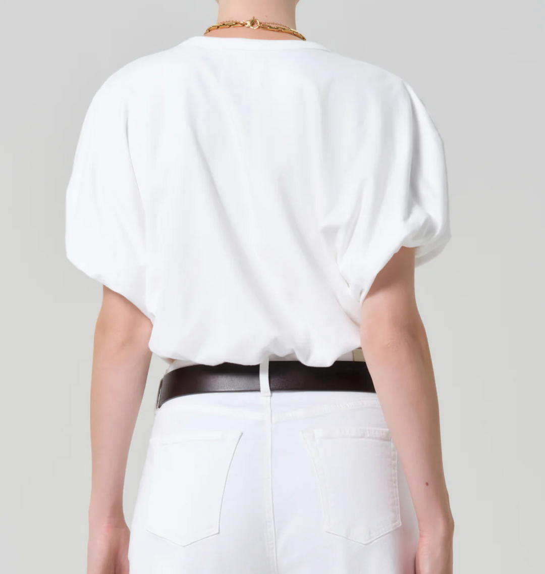 CITIZENS OF HUMANITY - Gia Bubble Tee in Soft White T-Shirts