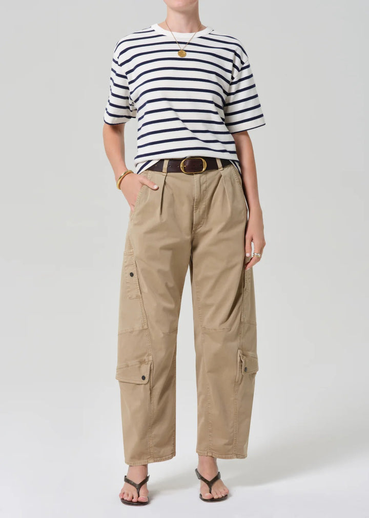 CITIZENS OF HUMANITY - Goldie Tee in Marine Stripe T-Shirts