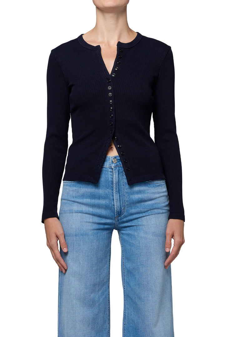 CITIZENS OF HUMANITY - Kari Long Cardigan in Navy Cardigans