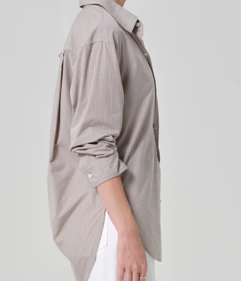 CITIZENS OF HUMANITY - Kayla Shirt in Cardiff Plaid Button Up Shirt