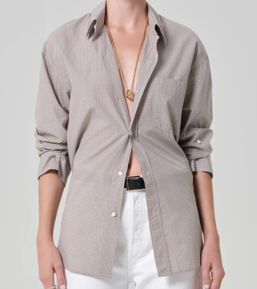 CITIZENS OF HUMANITY - Kayla Shirt in Cardiff Plaid Button Up Shirt