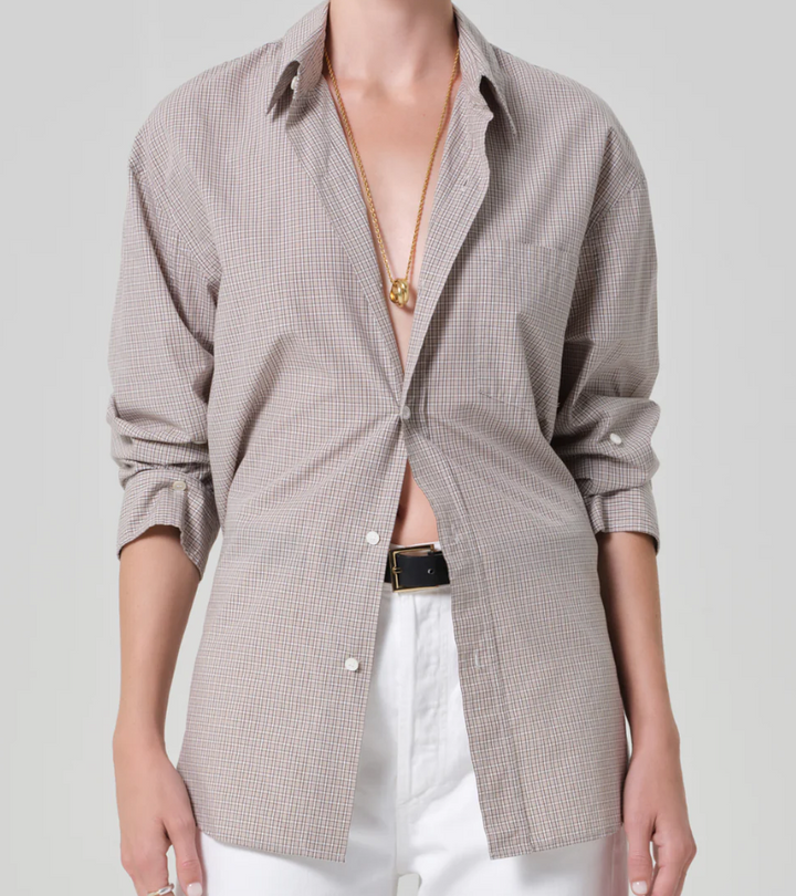 CITIZENS OF HUMANITY - Kayla Shirt in Cardiff Plaid Button Up Shirt