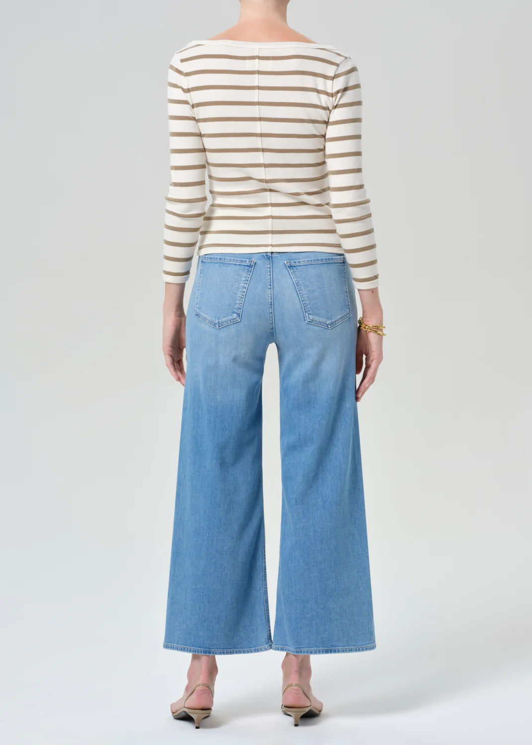 Citizens of Humanity - Lyra Wide Leg Crop Jean in Andante Denim