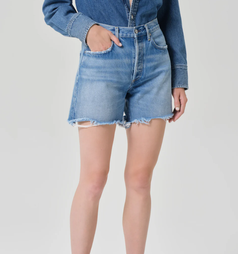 CITIZENS OF HUMANITY - Marlow Long Short in Desi Denim Shorts