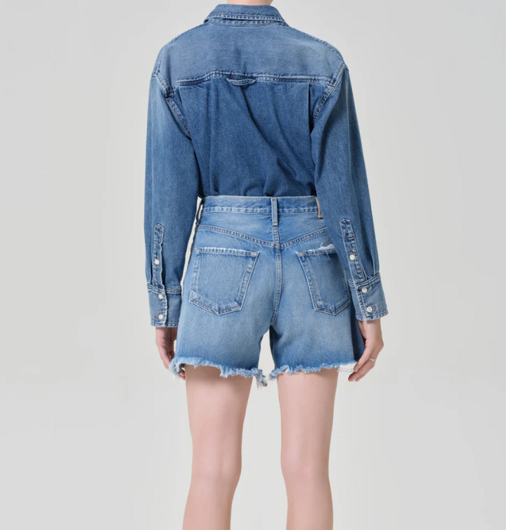 CITIZENS OF HUMANITY - Marlow Long Short in Desi Denim Shorts