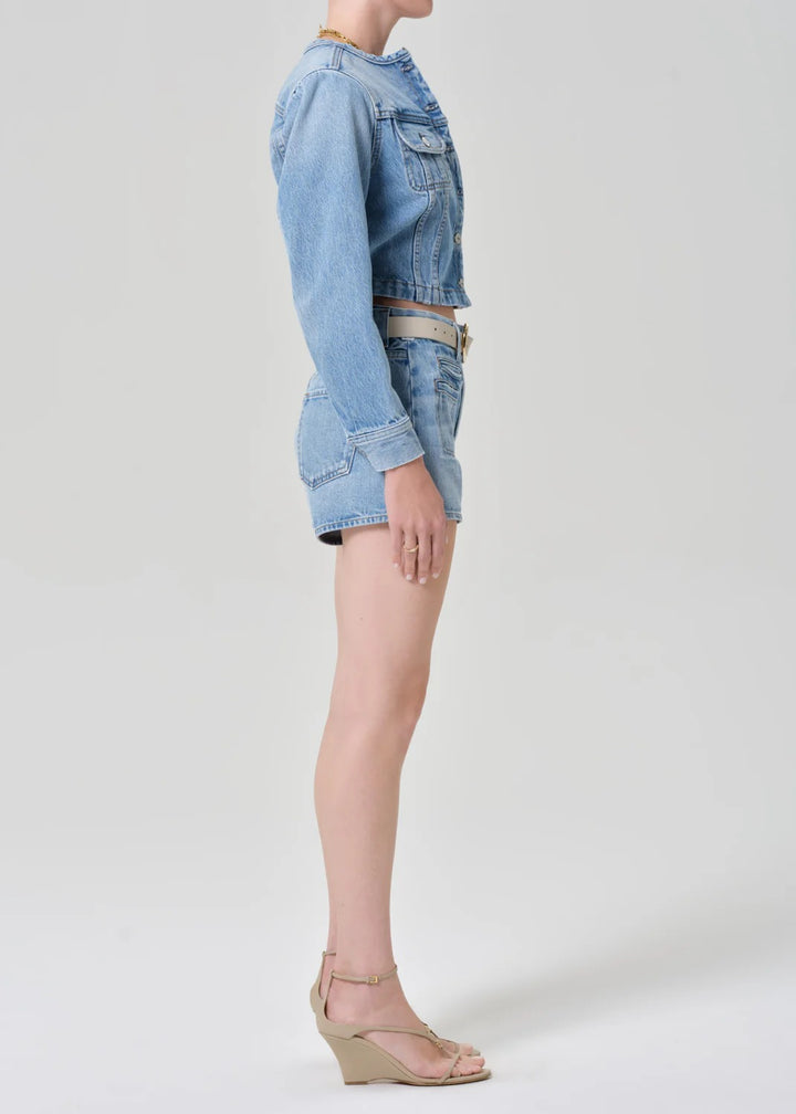Citizens of Humanity - Marlow Welt Pocket Short in Emblem Denim Shorts