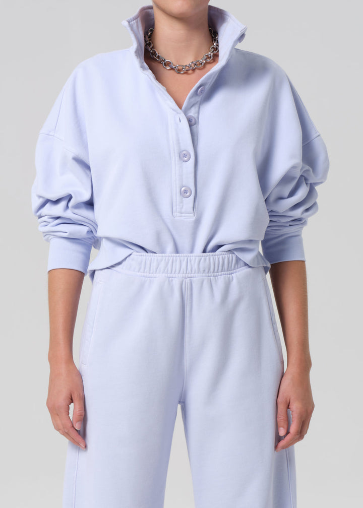 CITIZENS OF HUMANITY - Mirelle Funnel Neck in Periwinkle Sweatshirts