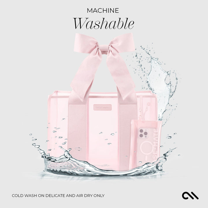 CASE MATE - Special Edition Beach Tote with Phone Pouch in Ballet Pink