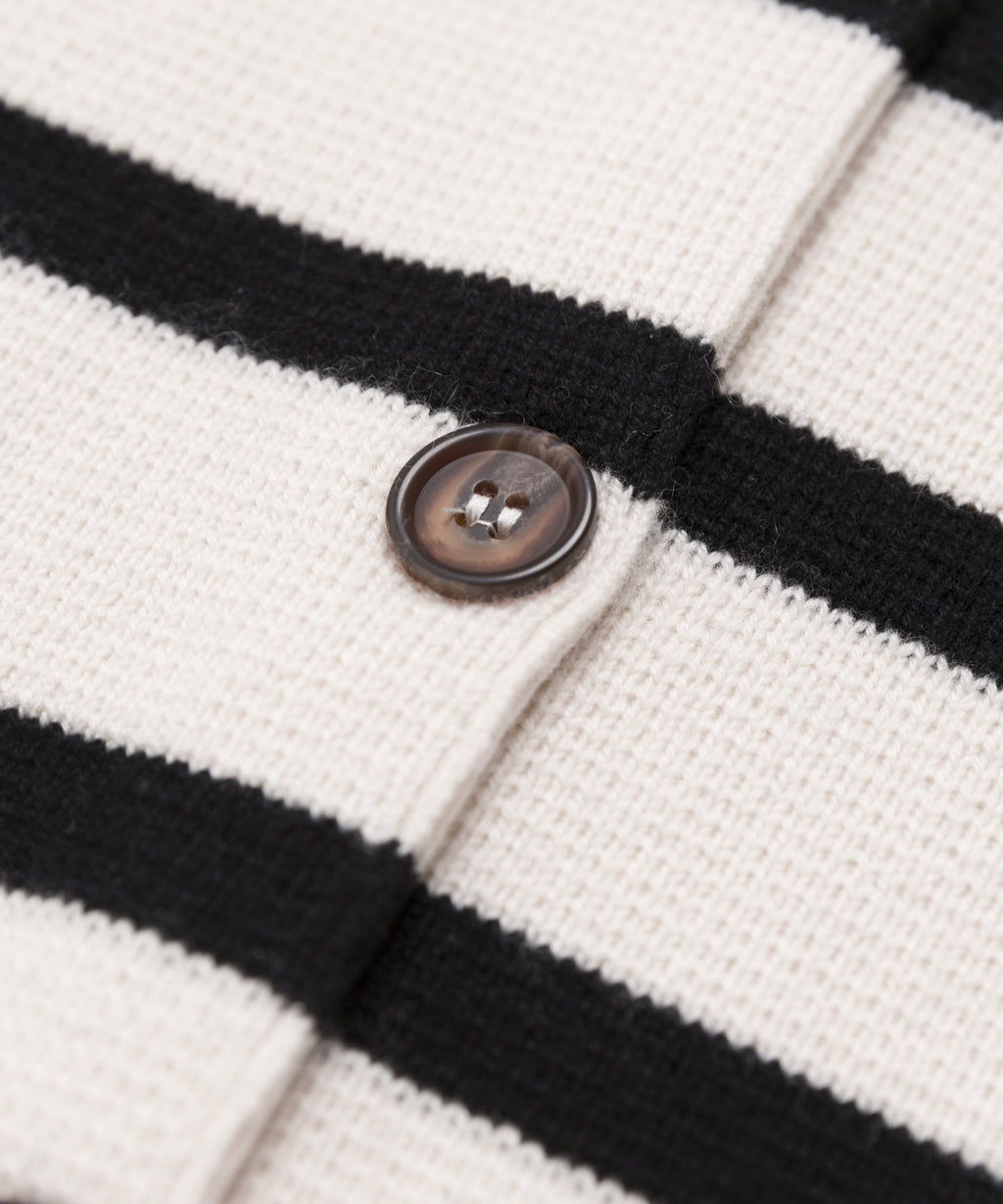 Jenni Kayne - Cooper Cardigan in Ivory Black Stripe