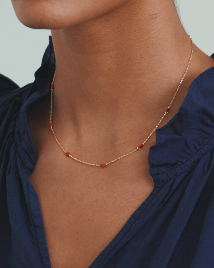 Gorjana - Amour Necklace Red