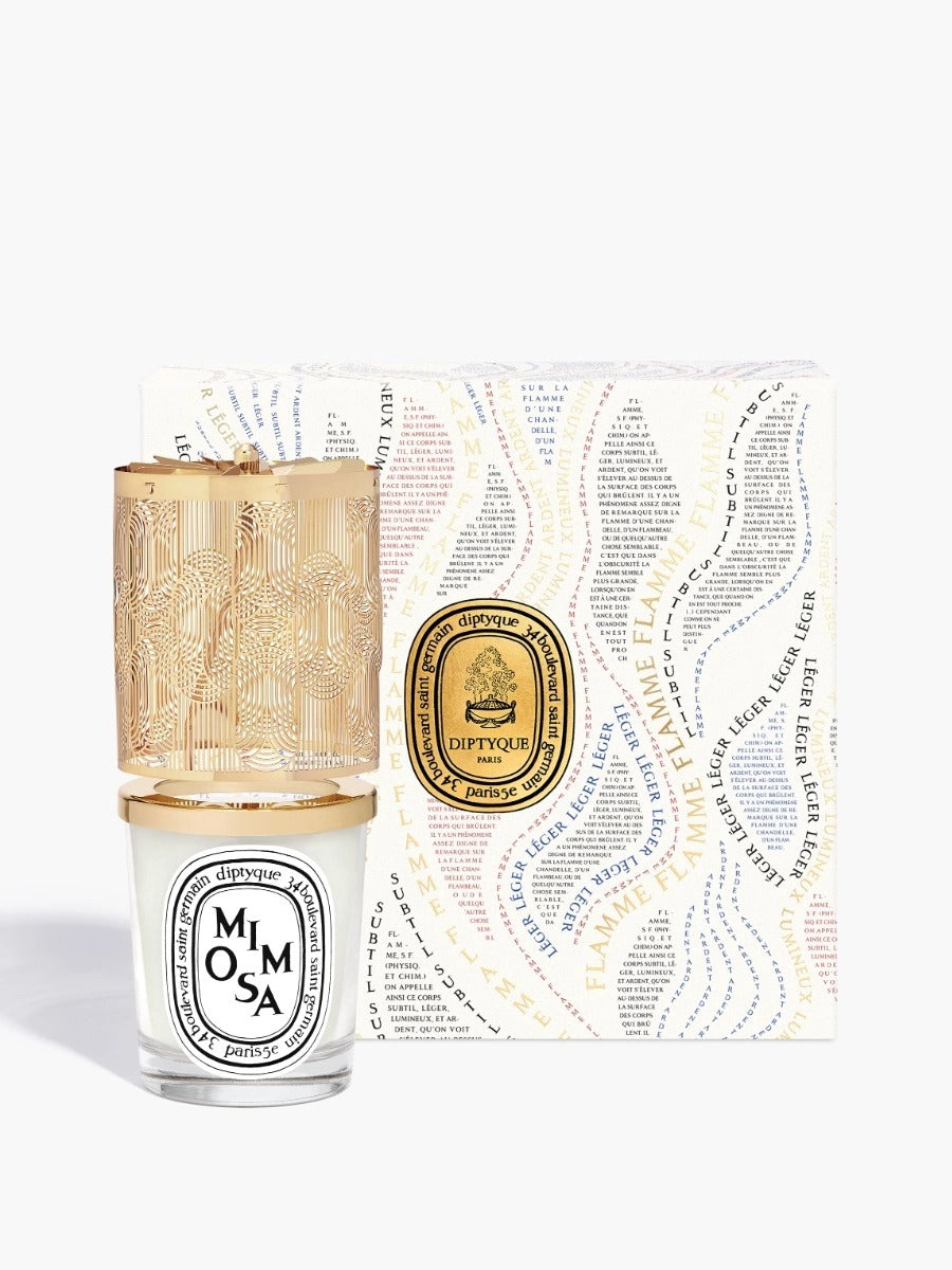 Diptyque - Mimosa Candle Lantern Holiday Gift Set for 190g