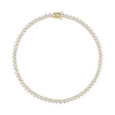 Alexa Leigh - Nora Tennis Necklace in Gold