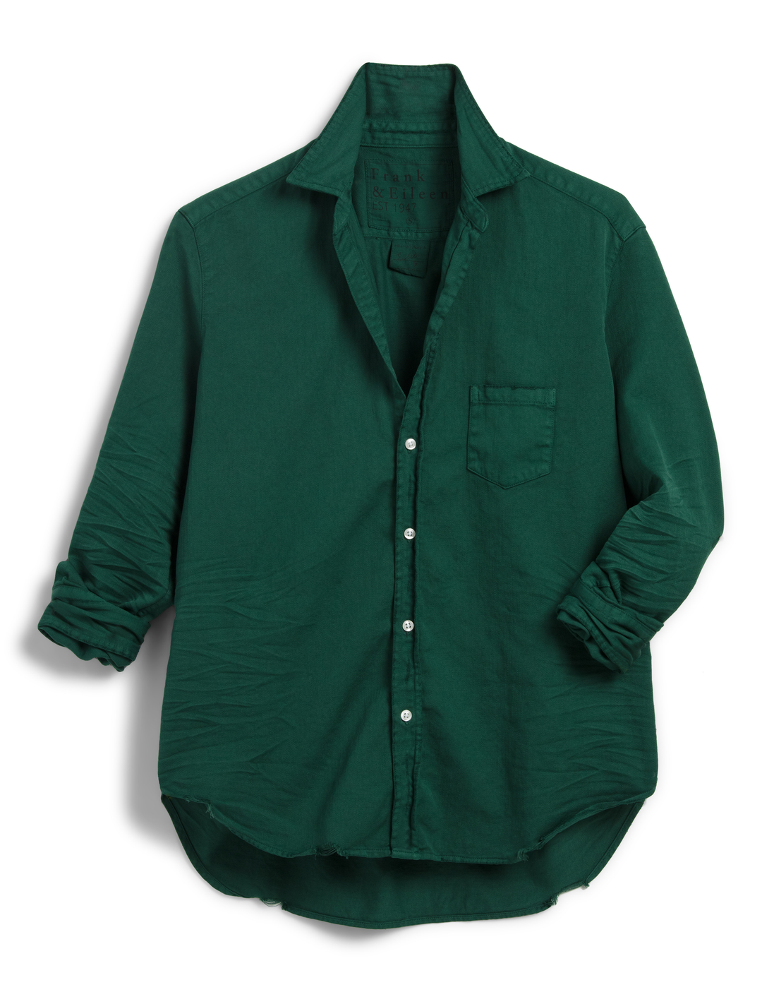 Frank & Eileen - Eileen Relaxed Button-Up Shirt in Emerald