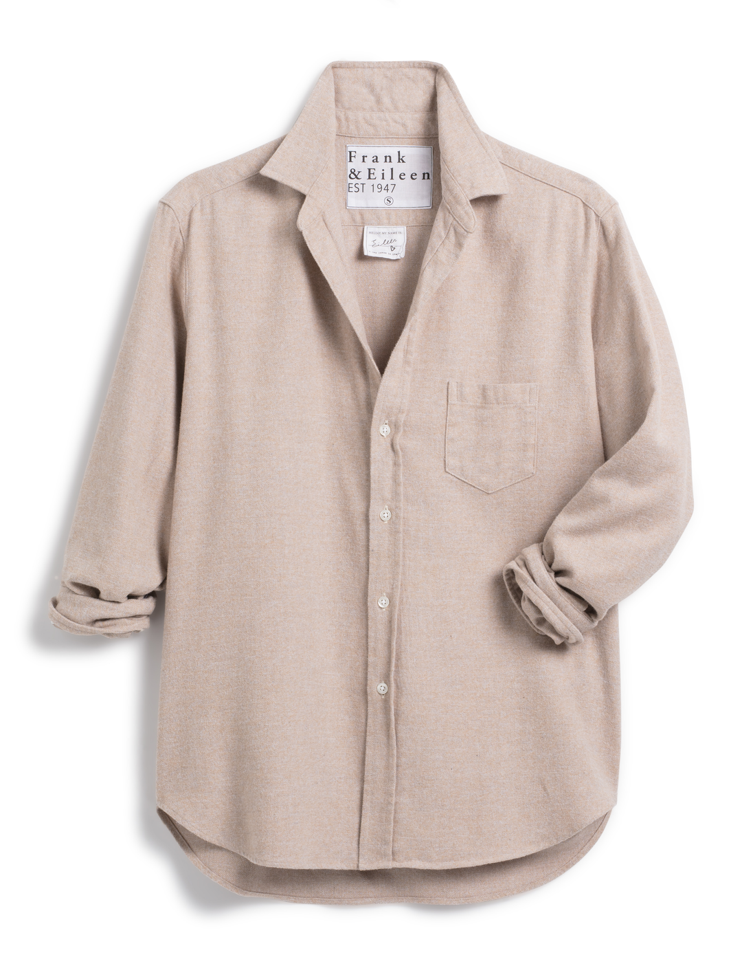 Frank & Eileen - Eileen Relaxed Button-Up Shirt in Heather Camel