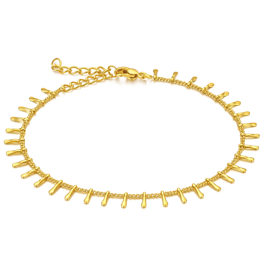 ELLIE VAIL - Adilene Chain Anklet in Gold Jewelry