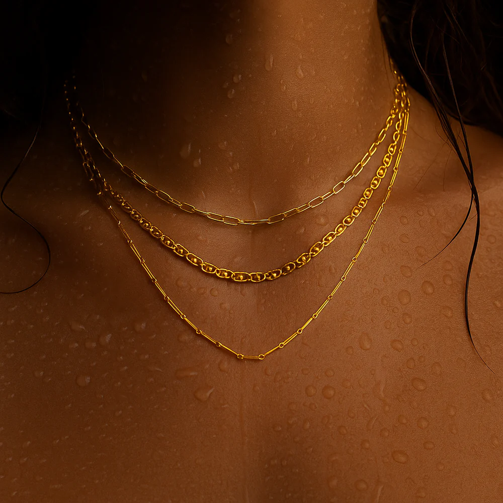 ELLIE VAIL - Chelley Multi Chain Necklace in Gold Jewelry