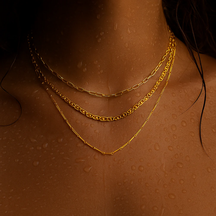 ELLIE VAIL - Chelley Multi Chain Necklace in Gold Jewelry
