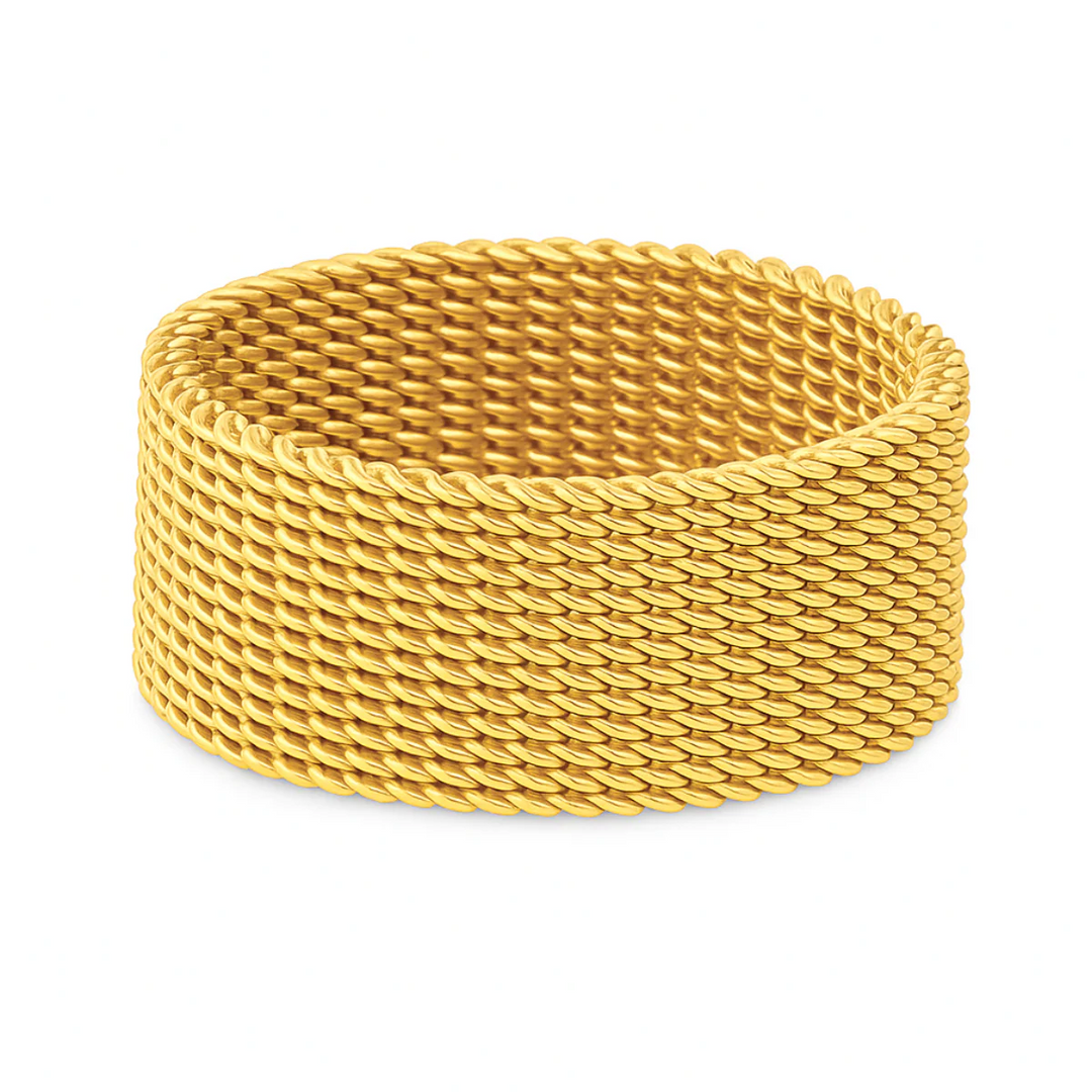 ELLIE VAIL - Etta Mesh Ring in Gold Jewelry