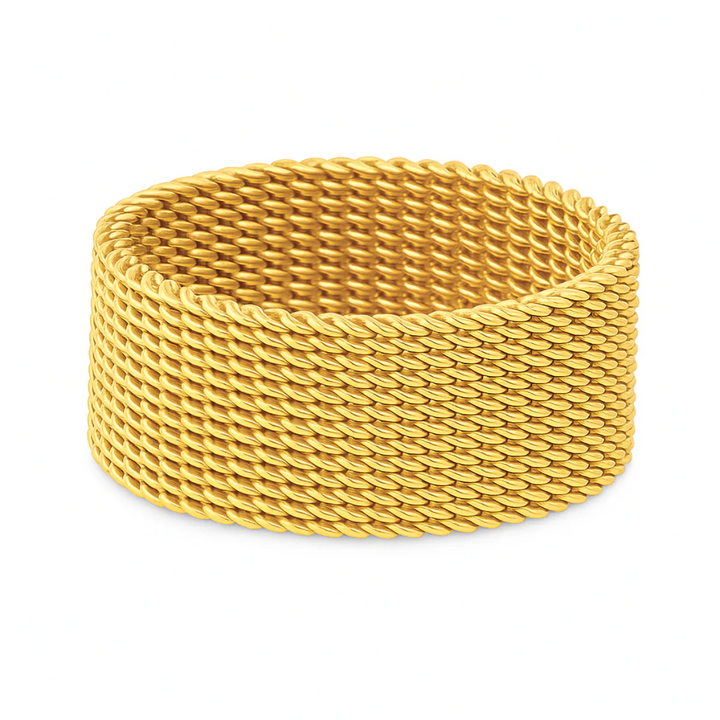 ELLIE VAIL - Etta Mesh Ring in Gold Jewelry