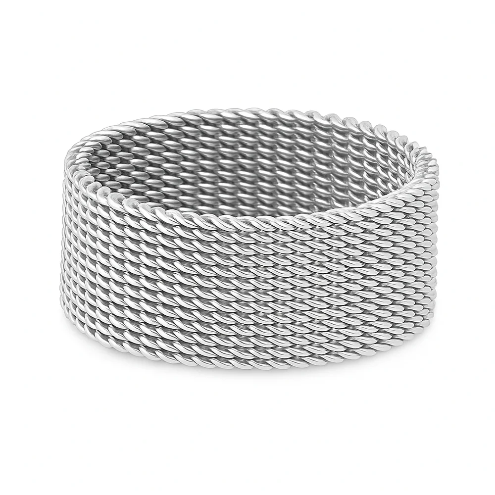ELLIE VAIL - Etta Mesh Ring in Silver Jewelry