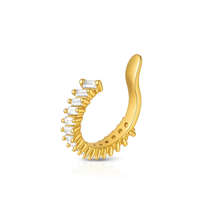ELLIE VAIL - Priscilla Baguette Ear Cuff in Gold Jewelry