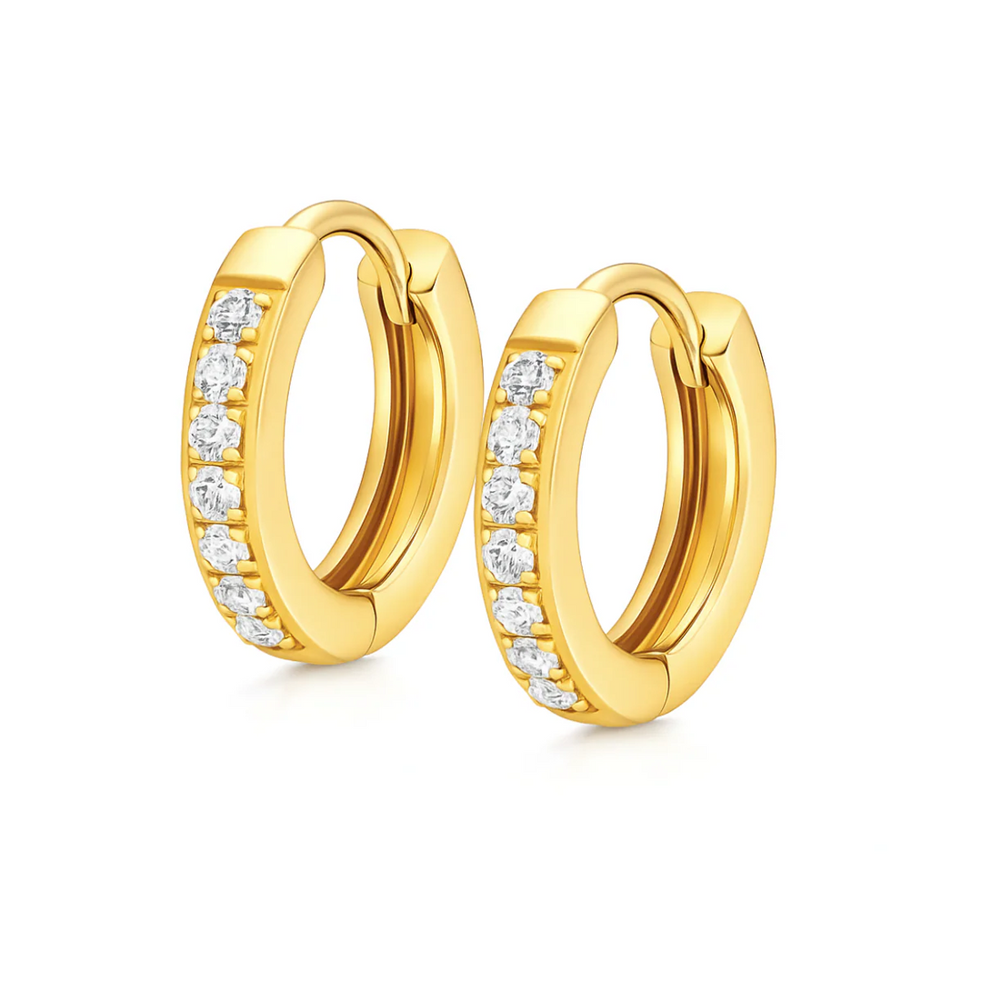 ELLIE VAIL - Tinsley Huggie Hoop Earring in Gold Jewelry