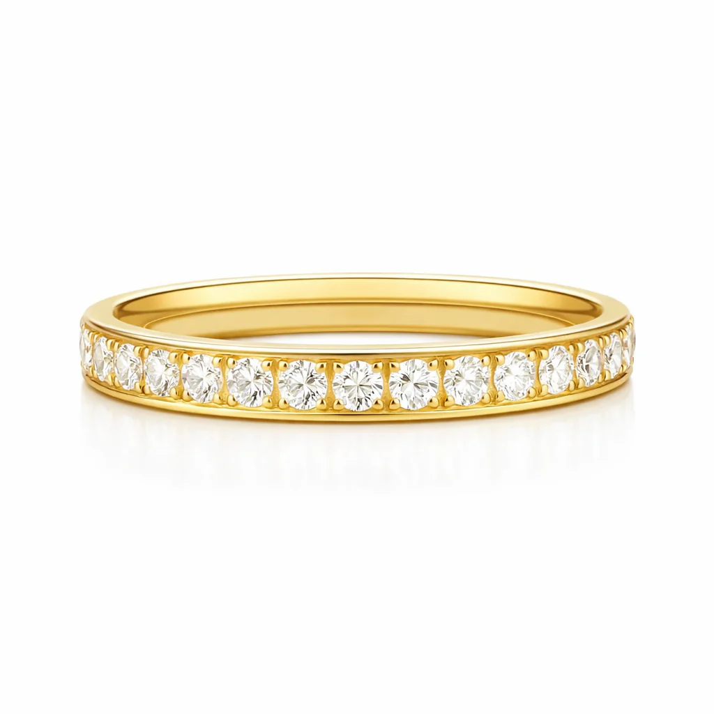 ELLIE VAIL - Velia Eternity Band Ring in Gold Jewelry
