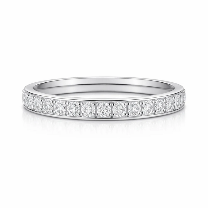 ELLIE VAIL - Velia Eternity Band Ring in Silver Jewelry