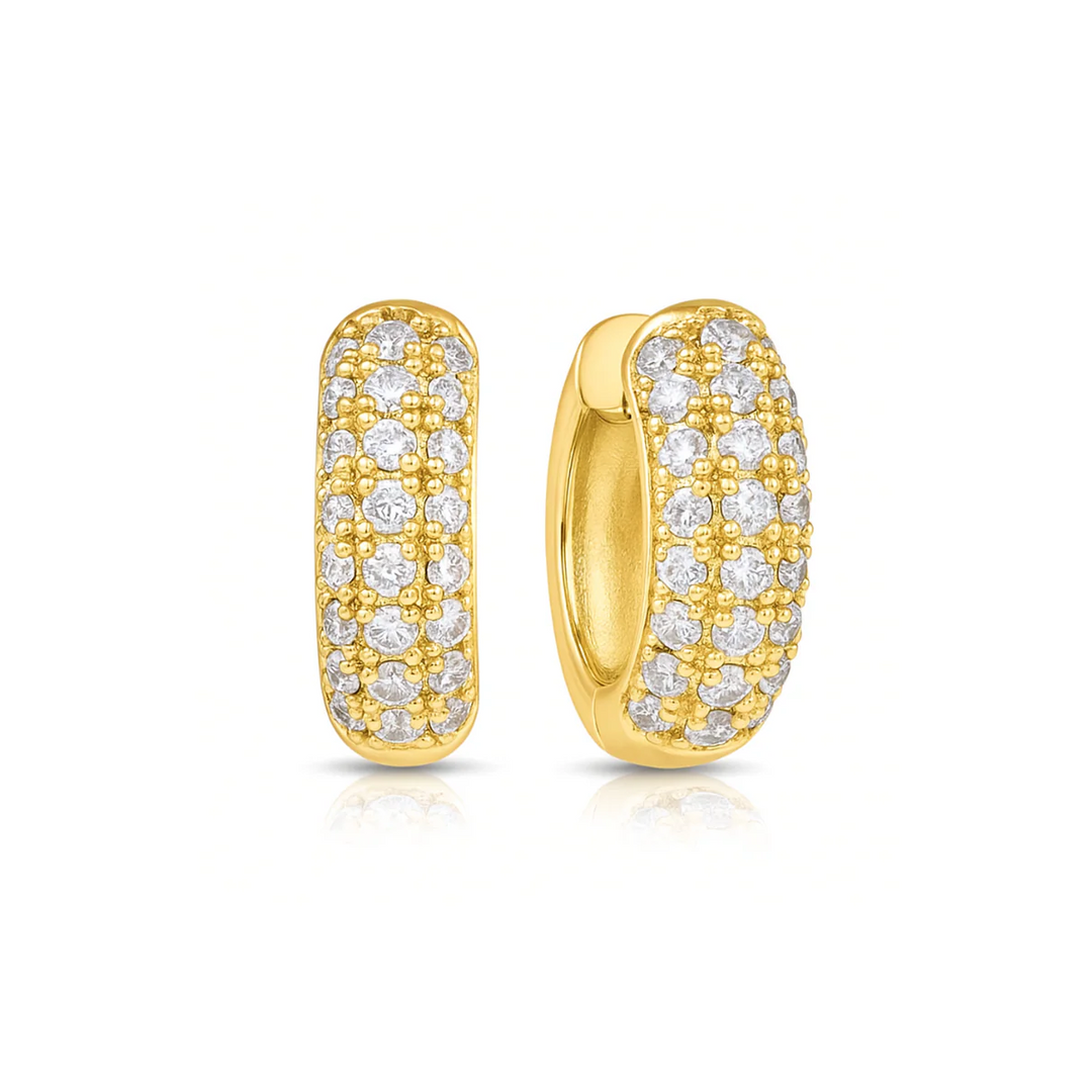 ELLIE VAIL - Yolanda Huggie Hoop Earring in Gold Jewelry