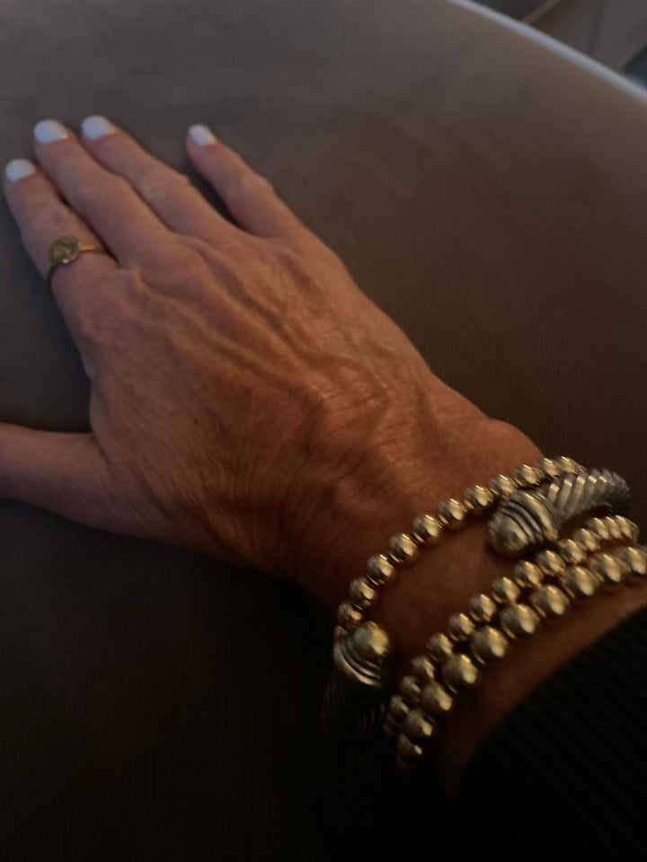 Alexa Leigh 6MM Ball Bracelet in Yellow Gold