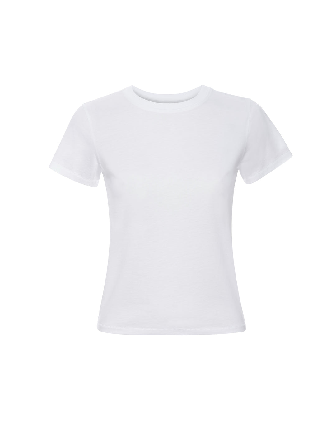 FRAME - The Baby Tee in White T-Shirts