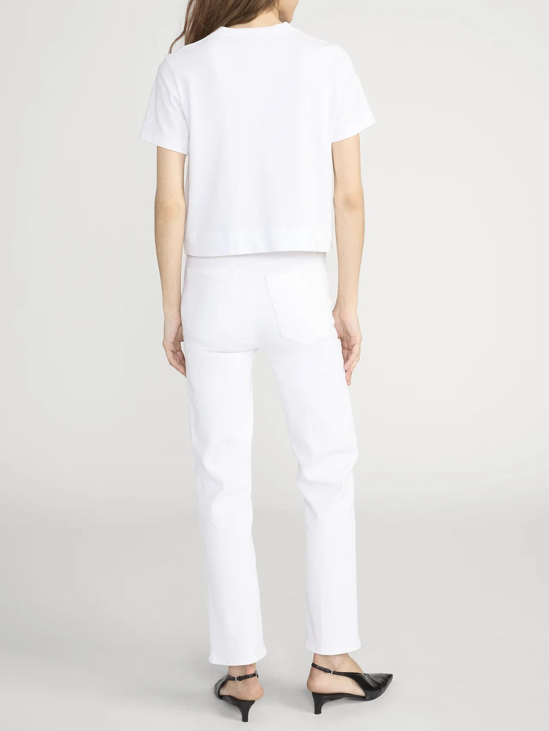 FRAME - The Boxy Tee in White T-Shirts