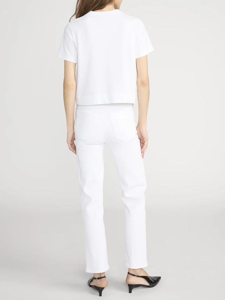 FRAME - The Boxy Tee in White T-Shirts