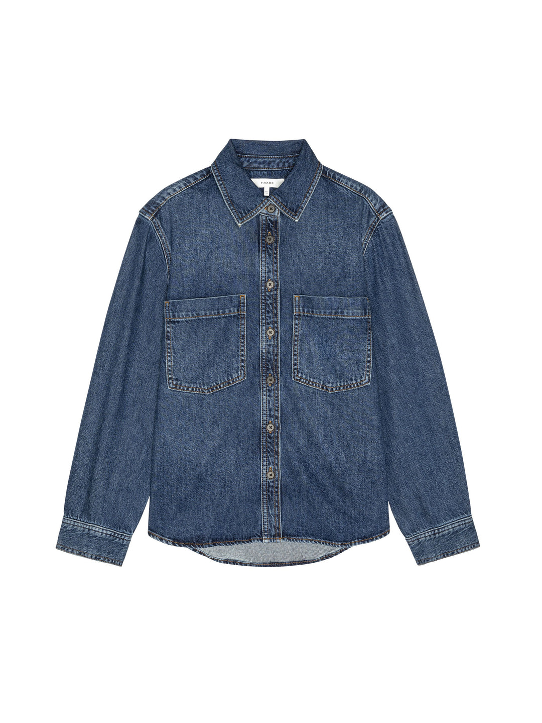 FRAME - The Polished Shirt in Merlin