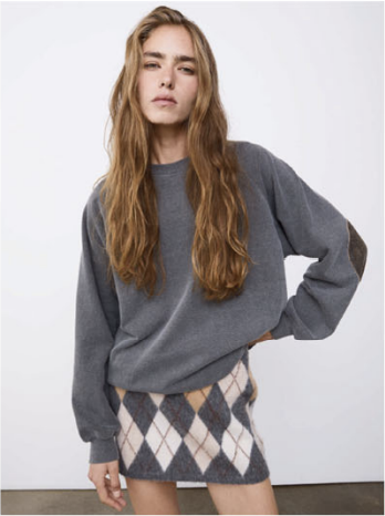 FRAME - The Scholar Crew in Washed Black