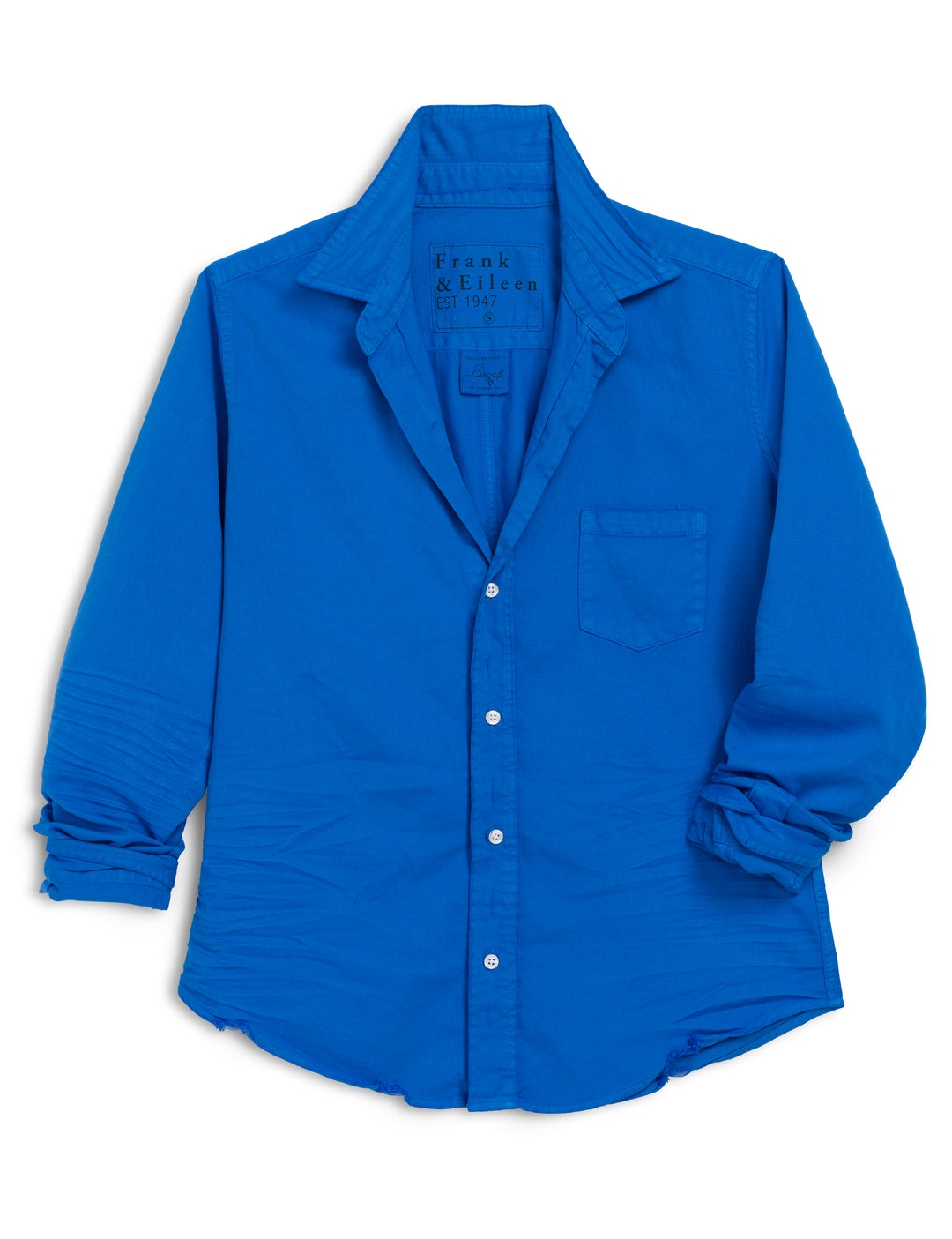 FRANK & EILEEN - Barry Tailored Button Up Shirt in Lapis Button Up Shirt